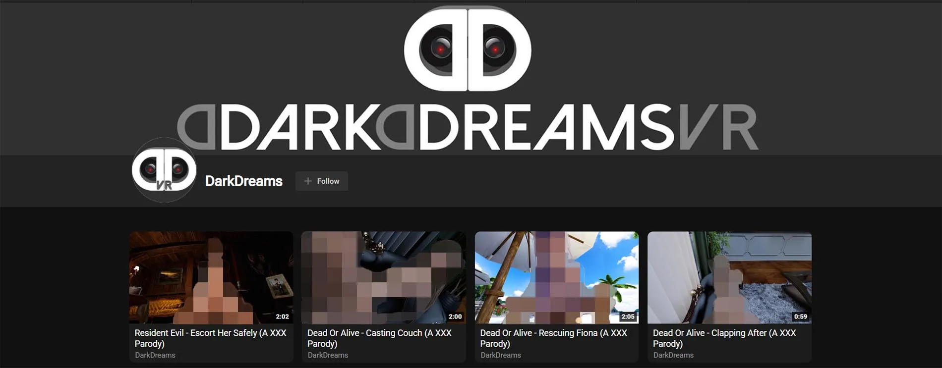 DarkDreamsVR best sites home page