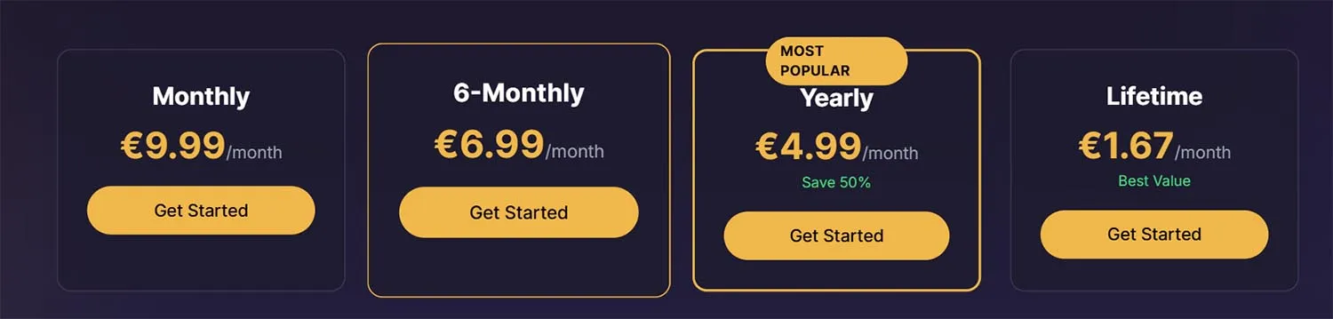 feelme ai pricing