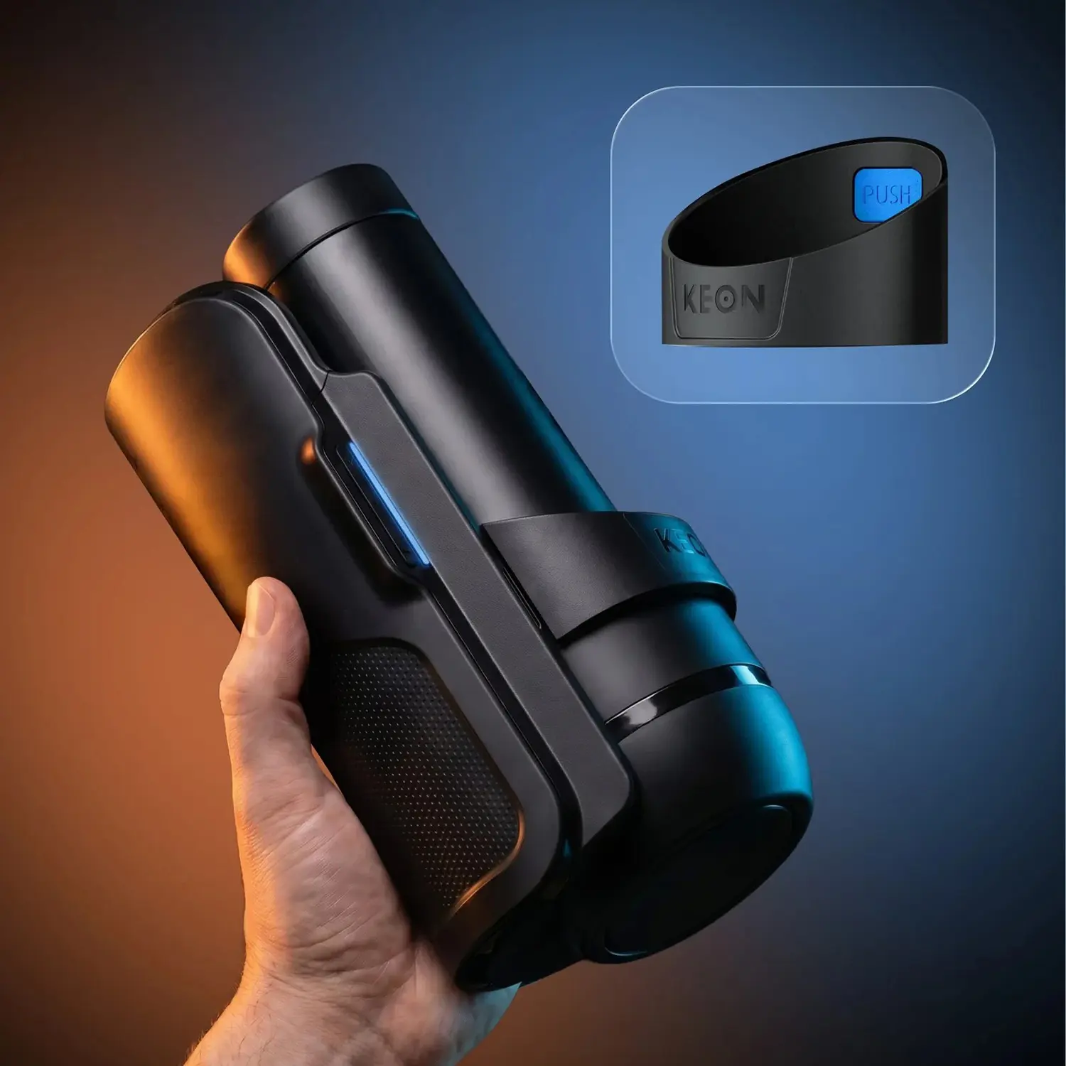 Kiiroo Keon 2 universal stroker adapter: ring fits Fleshlight, Doc Johnson, Kiiroo FeelStars, and other major brands the original Keon could not accept