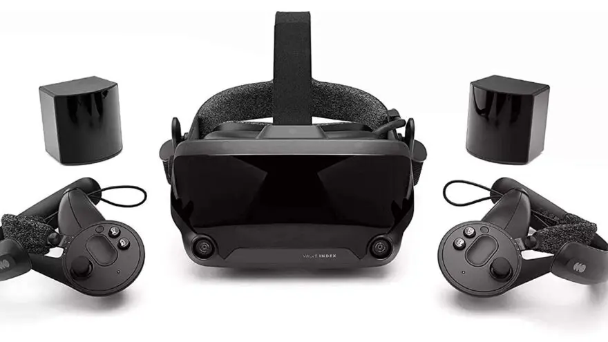 Valve Index PC VR headset used for local VR porn playback from desktop storage