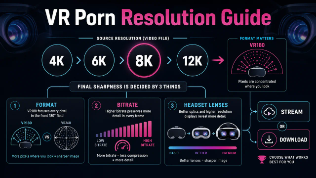 VR Porn Resolution Guide: 4K vs 8K Explained