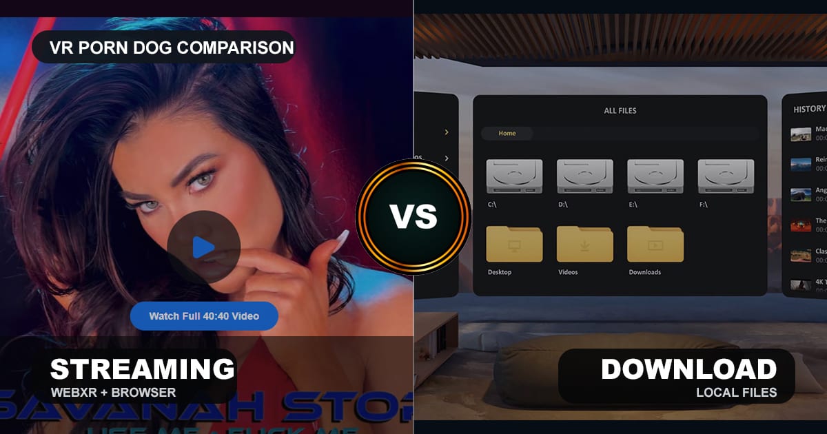 VR Porn Streaming vs Download