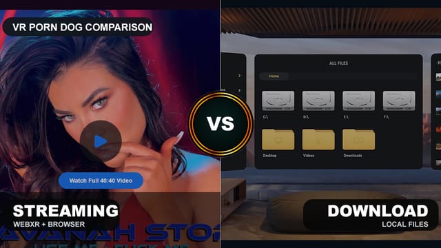 VR Porn Streaming vs Download